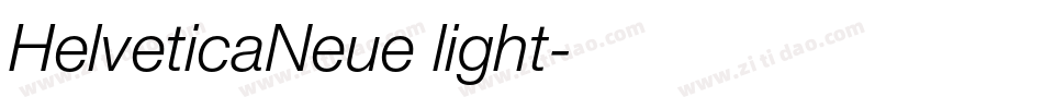 HelveticaNeue light字体转换